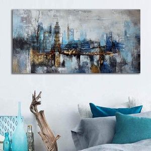 Brand New - Abstract City Canvas Wall Art